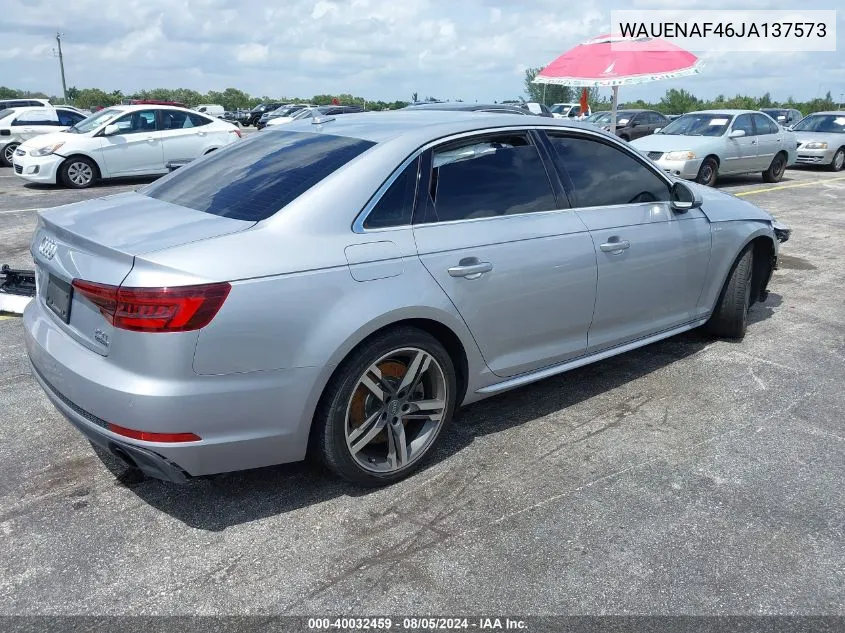 WAUENAF46JA137573 2018 Audi A4 2.0T Premium/2.0T Tech Premium