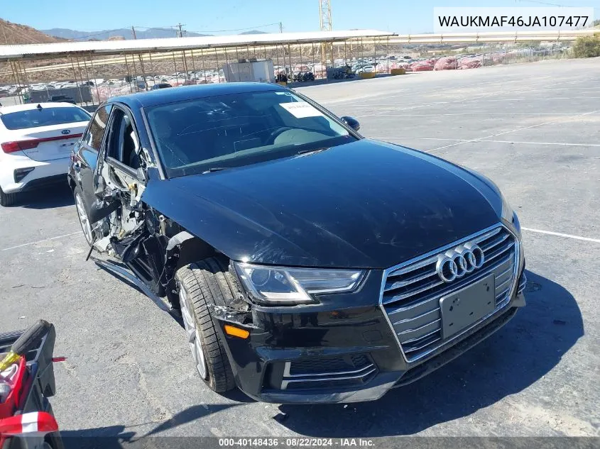 WAUKMAF46JA107477 2018 Audi A4 2.0T Tech Ultra Premium/2.0T Ultra Premium