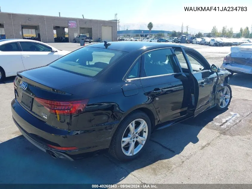 2018 Audi A4 2.0T Tech Ultra Premium/2.0T Ultra Premium VIN: WAUKMAF41JA234783 Lot: 40268943