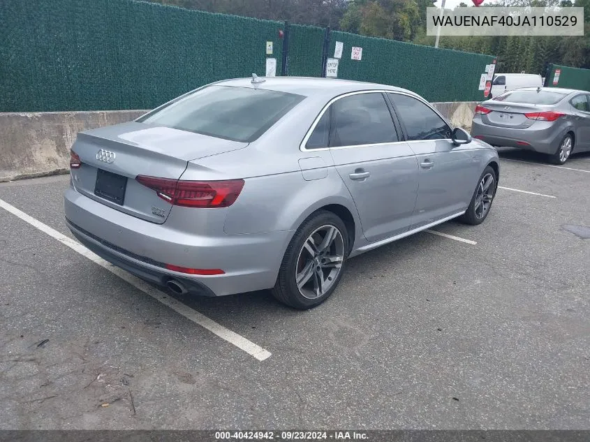 WAUENAF40JA110529 2018 Audi A4