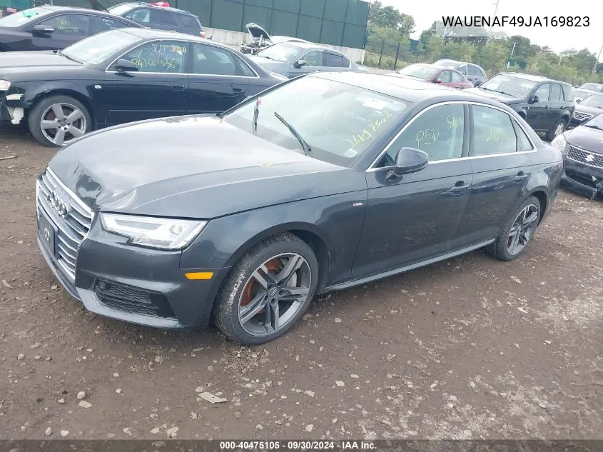 WAUENAF49JA169823 2018 Audi A4 2.0T Premium/2.0T Tech Premium