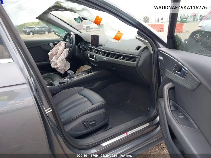 WAUDNAF49KA116276 2019 Audi A4 45 Premium