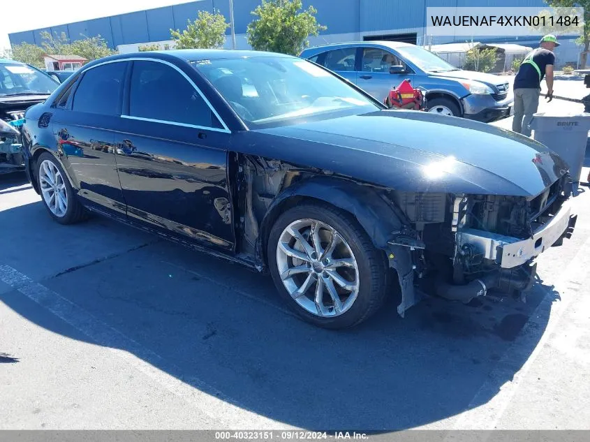 2019 Audi A4 45 Premium VIN: WAUENAF4XKN011484 Lot: 40323151