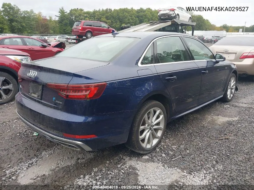 WAUENAF45KA029527 2019 Audi A4 45 Premium