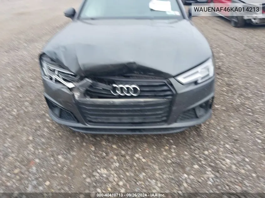 2019 Audi A4 Premium Plus VIN: WAUENAF46KA014213 Lot: 40410713