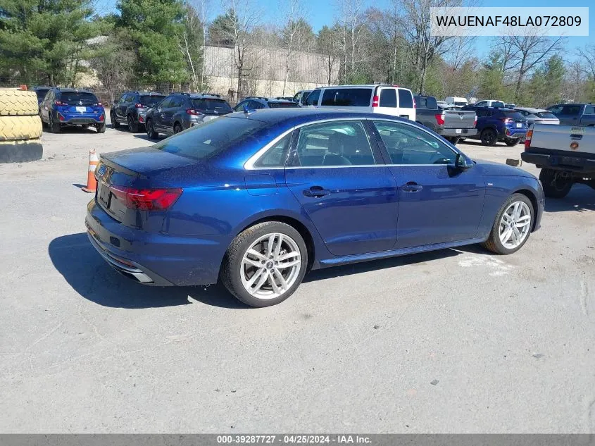 WAUENAF48LA072809 2020 Audi A4 Premium Plus 45 Tfsi Quattro S Tronic