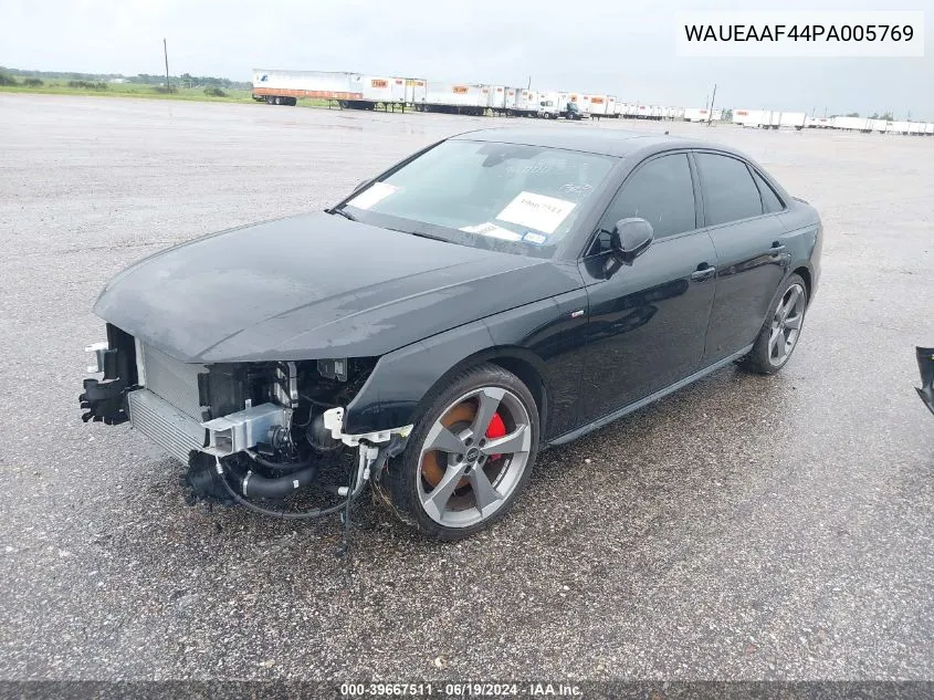 2023 Audi A4 Premium Plus 45 Tfsi S Line Quattro S Tronic VIN: WAUEAAF44PA005769 Lot: 39667511