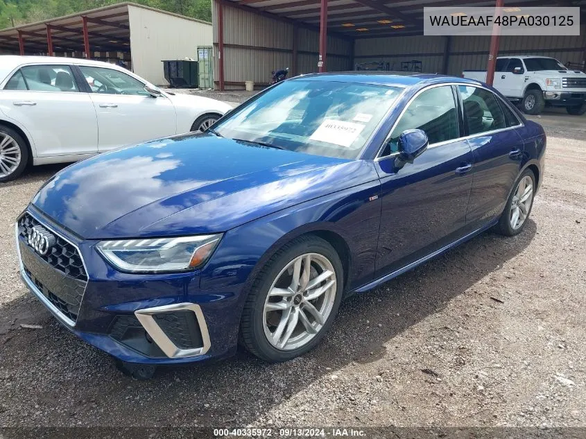 2023 Audi A4 Premium Plus 45 VIN: WAUEAAF48PA030125 Lot: 40335972