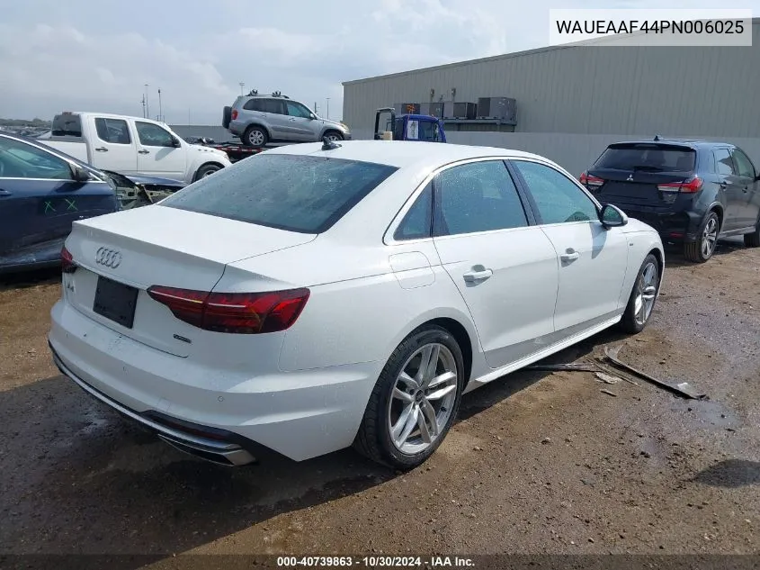 WAUEAAF44PN006025 2023 Audi A4 Premium Plus 45 Tfsi S Line Quattro S Tronic