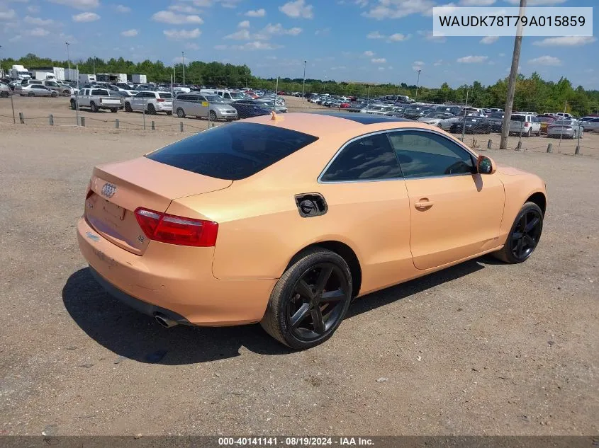 2009 Audi A5 3.2L VIN: WAUDK78T79A015859 Lot: 40141141