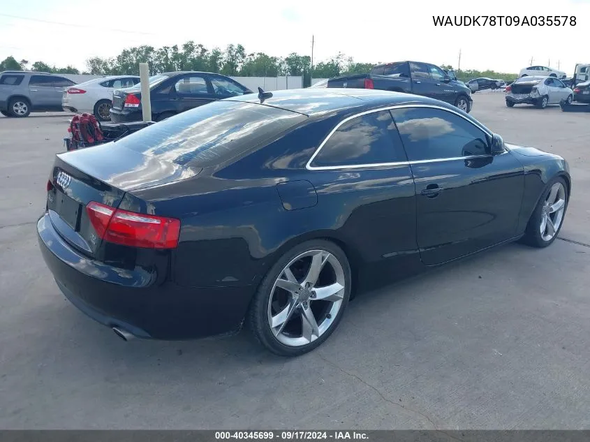 WAUDK78T09A035578 2009 Audi A5 3.2L