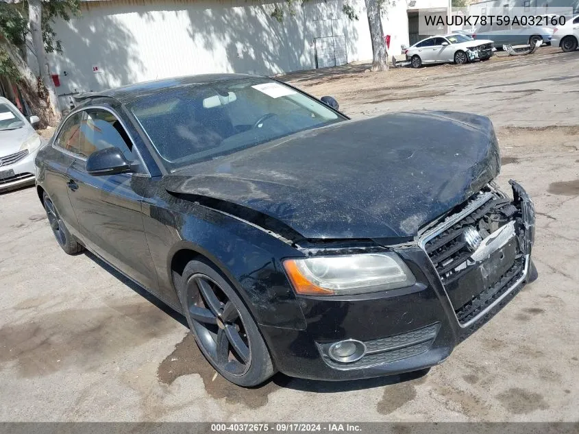 2009 Audi A5 3.2L VIN: WAUDK78T59A032160 Lot: 40372675