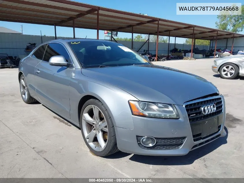 2009 Audi A5 3.2L VIN: WAUDK78T79A045668 Lot: 40452050