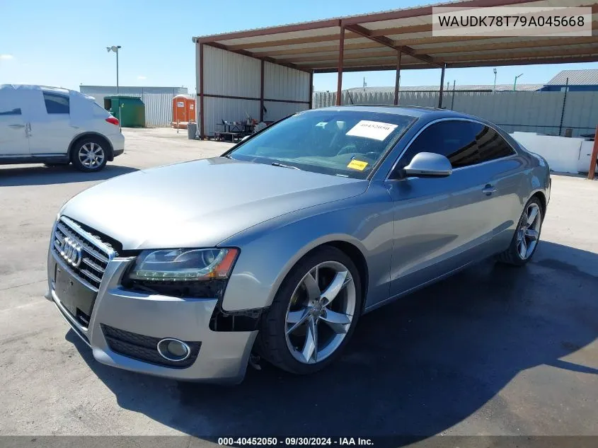 2009 Audi A5 3.2L VIN: WAUDK78T79A045668 Lot: 40452050