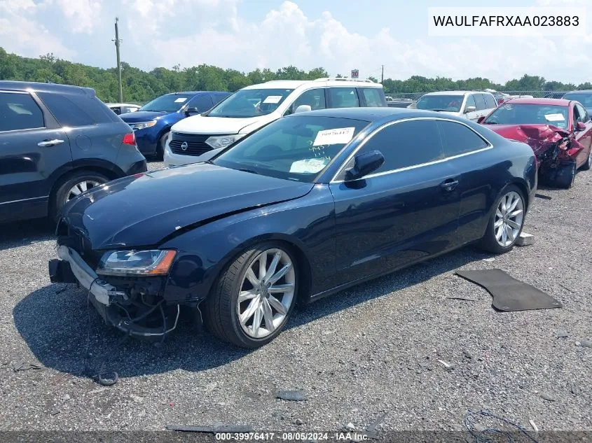 WAULFAFRXAA023883 2010 Audi A5 2.0T Premium