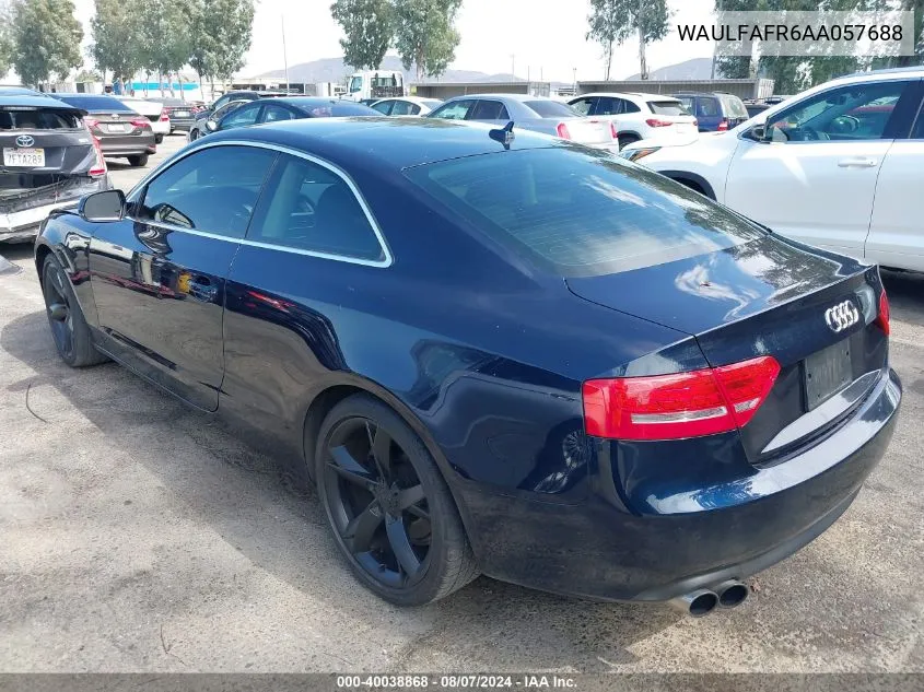 2010 Audi A5 2.0T Premium VIN: WAULFAFR6AA057688 Lot: 40038868