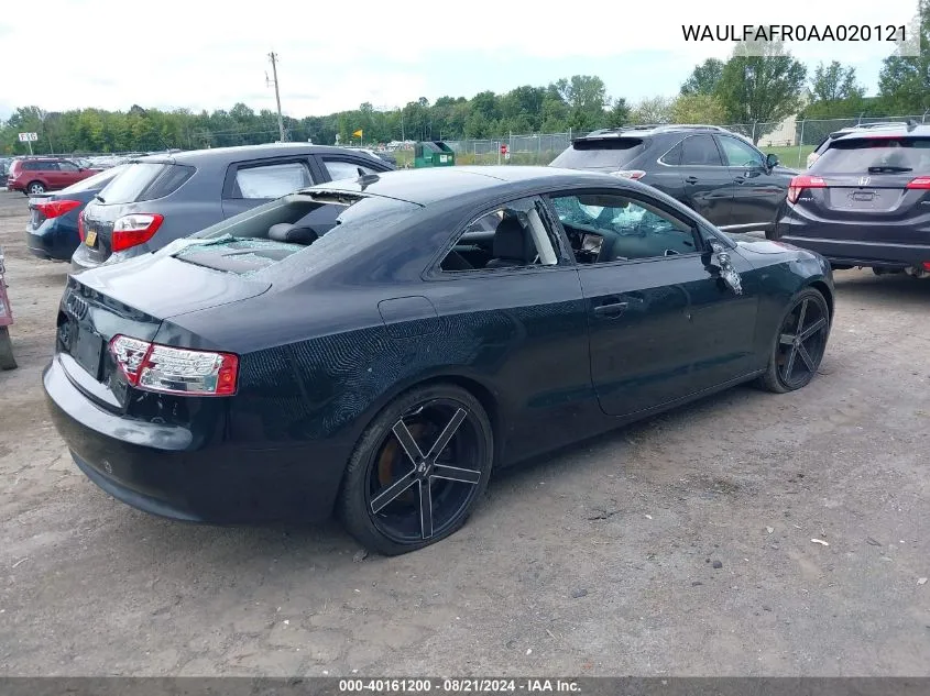 2010 Audi A5 2.0T Premium VIN: WAULFAFR0AA020121 Lot: 40161200