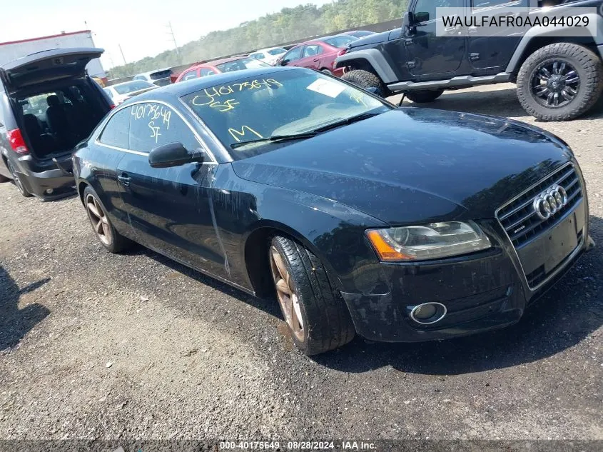 WAULFAFR0AA044029 2010 Audi A5 2.0T Premium