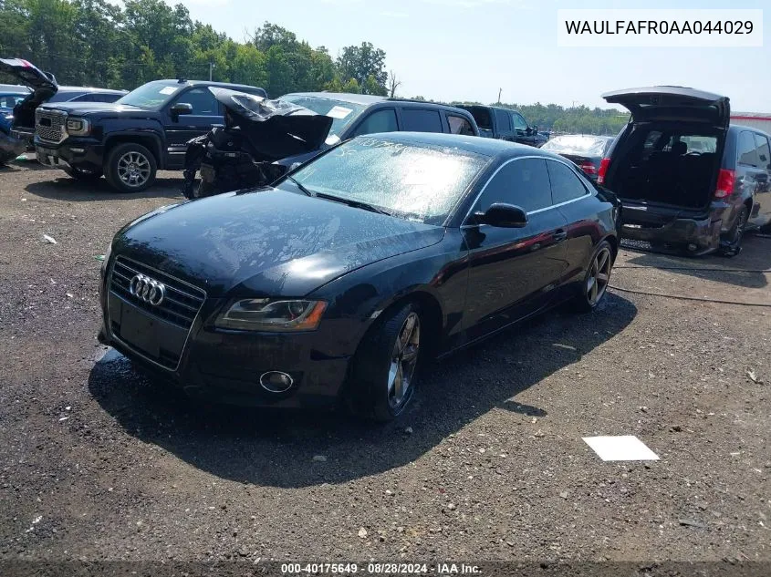 WAULFAFR0AA044029 2010 Audi A5 2.0T Premium