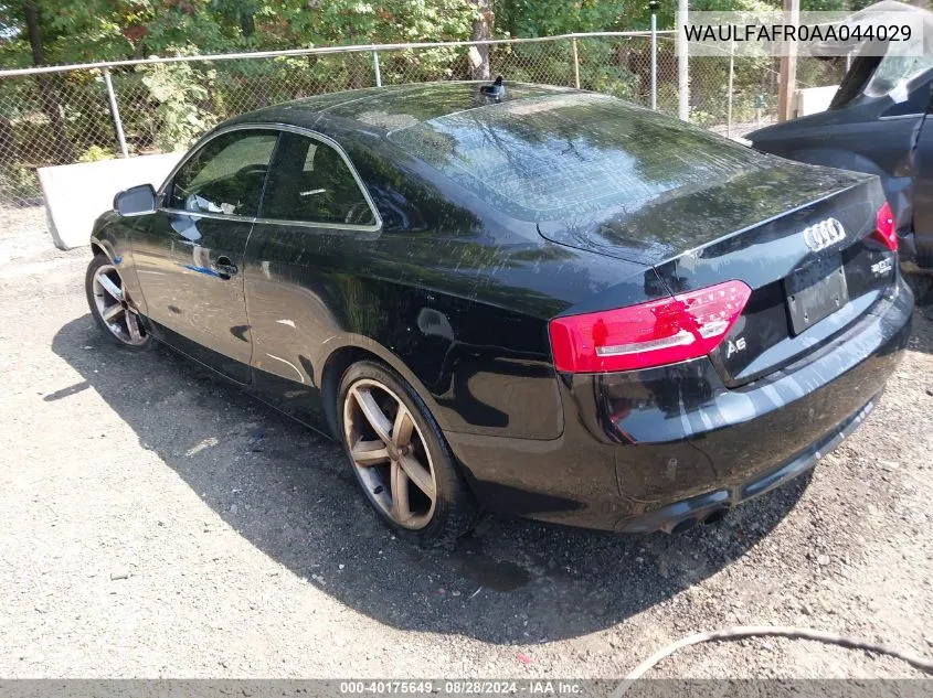 WAULFAFR0AA044029 2010 Audi A5 2.0T Premium