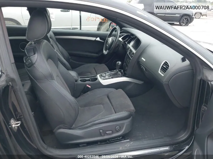 WAUWFAFR2AA000708 2010 Audi A5 2.0T Premium