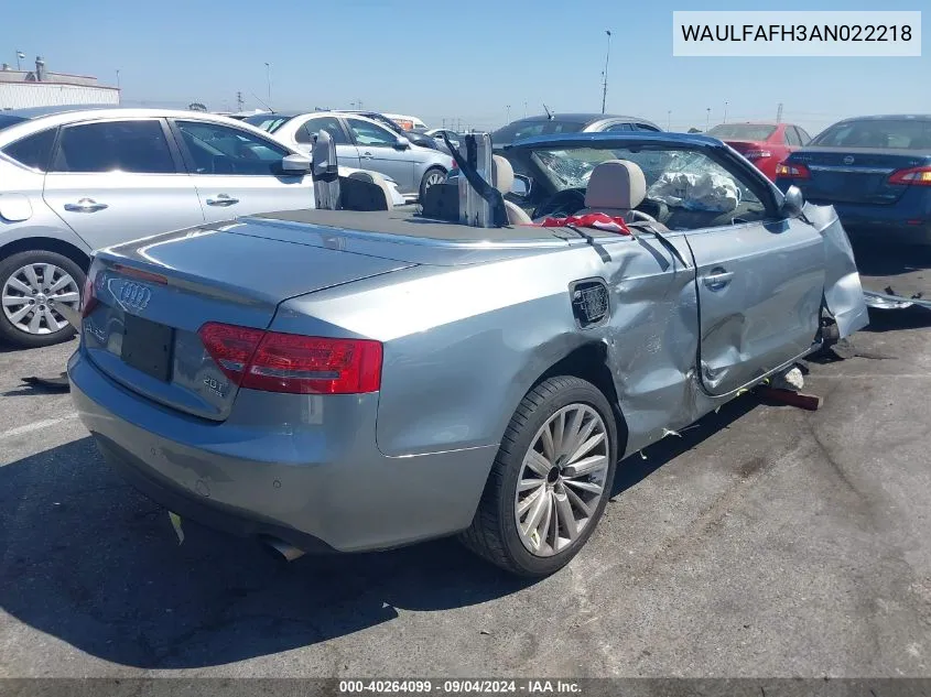 WAULFAFH3AN022218 2010 Audi A5 Premium Plus