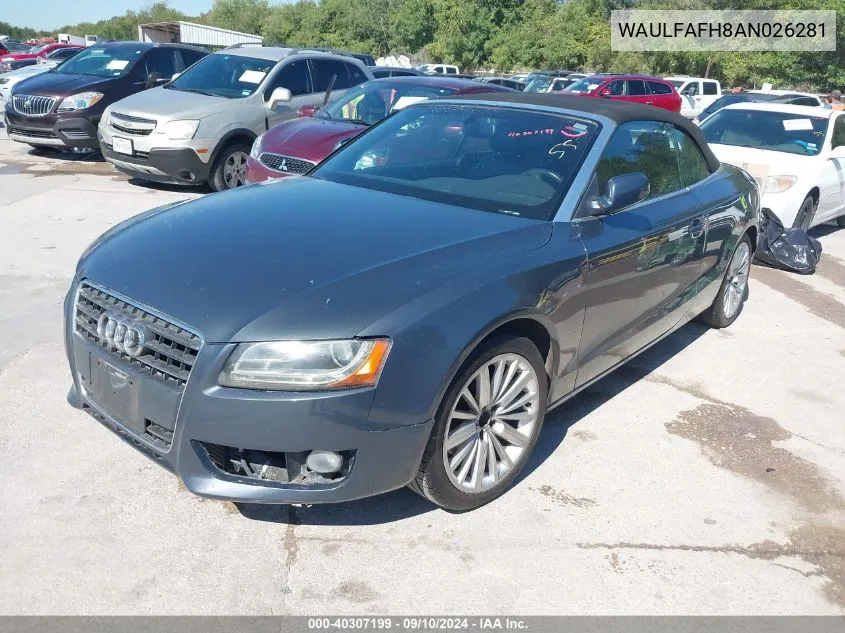 WAULFAFH8AN026281 2010 Audi A5 2.0T Premium