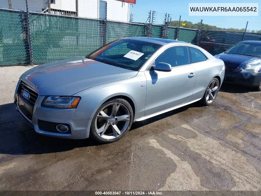 2010 Audi A5 3.2 Premium Plus VIN: WAUWKAFR6AA065542 Lot: 40583047