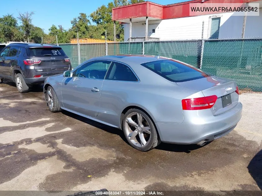 2010 Audi A5 3.2 Premium Plus VIN: WAUWKAFR6AA065542 Lot: 40583047