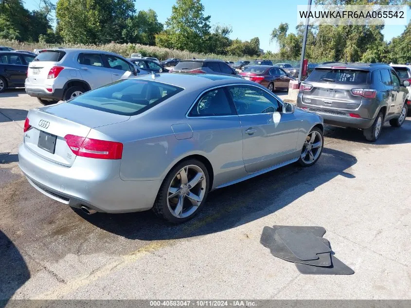 2010 Audi A5 3.2 Premium Plus VIN: WAUWKAFR6AA065542 Lot: 40583047