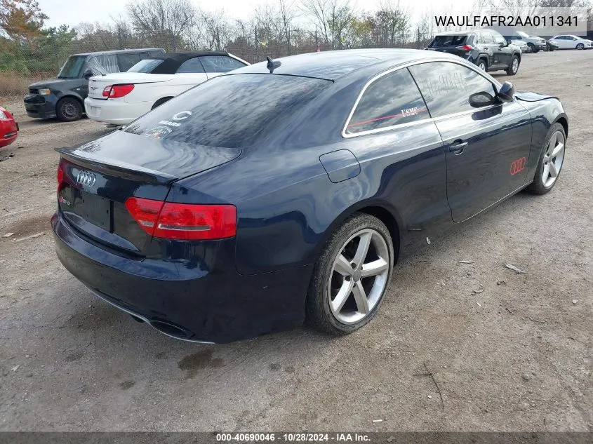 2010 Audi A5 2.0T Premium VIN: WAULFAFR2AA011341 Lot: 40690046