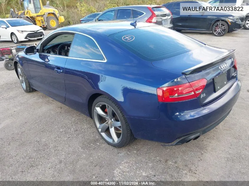 2010 Audi A5 2.0T Premium VIN: WAULFAFR7AA033822 Lot: 40714300