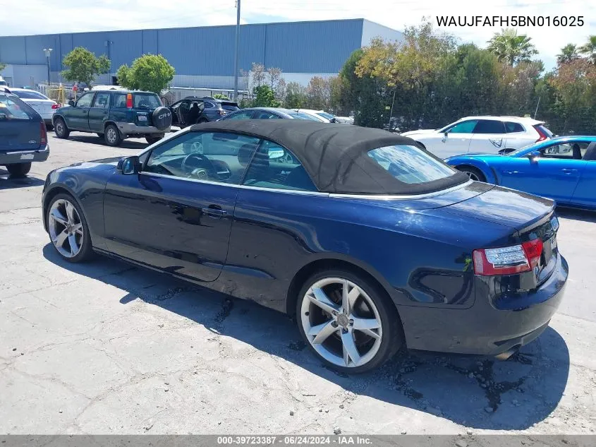 WAUJFAFH5BN016025 2011 Audi A5 2.0T Premium