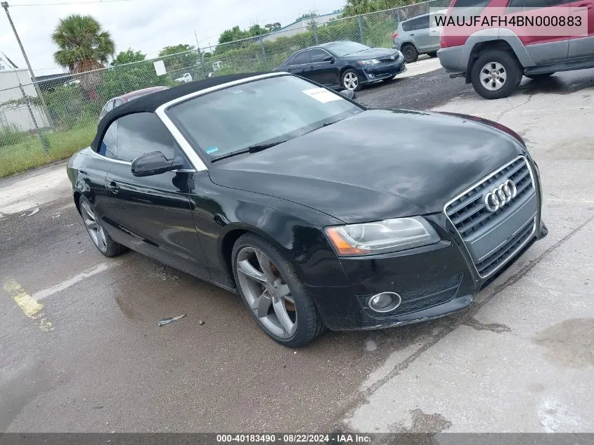 WAUJFAFH4BN000883 2011 Audi A5 2.0T Premium