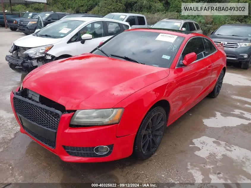 WAULFAFR4BA049302 2011 Audi A5 2.0T Premium