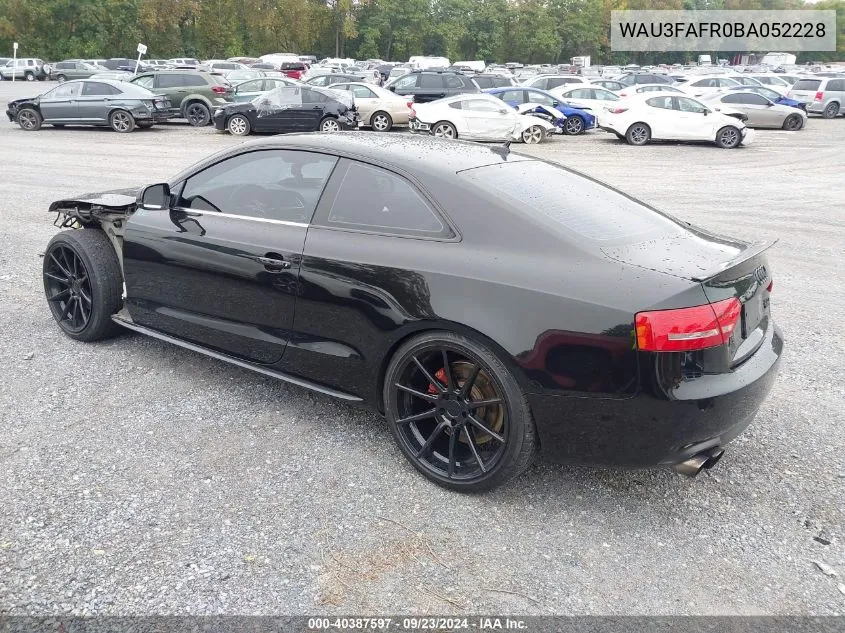 WAU3FAFR0BA052228 2011 Audi A5 2.0T Premium