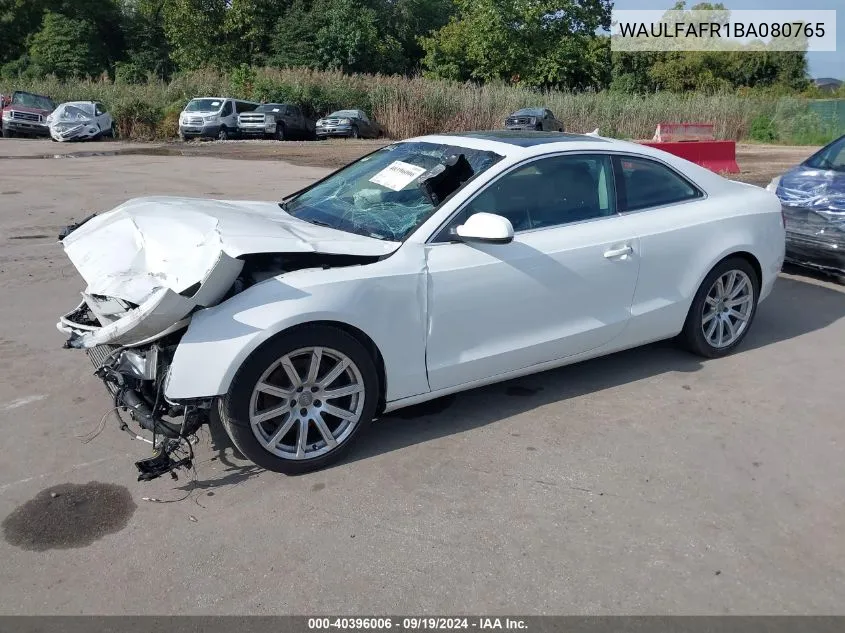 WAULFAFR1BA080765 2011 Audi A5 2.0T Premium