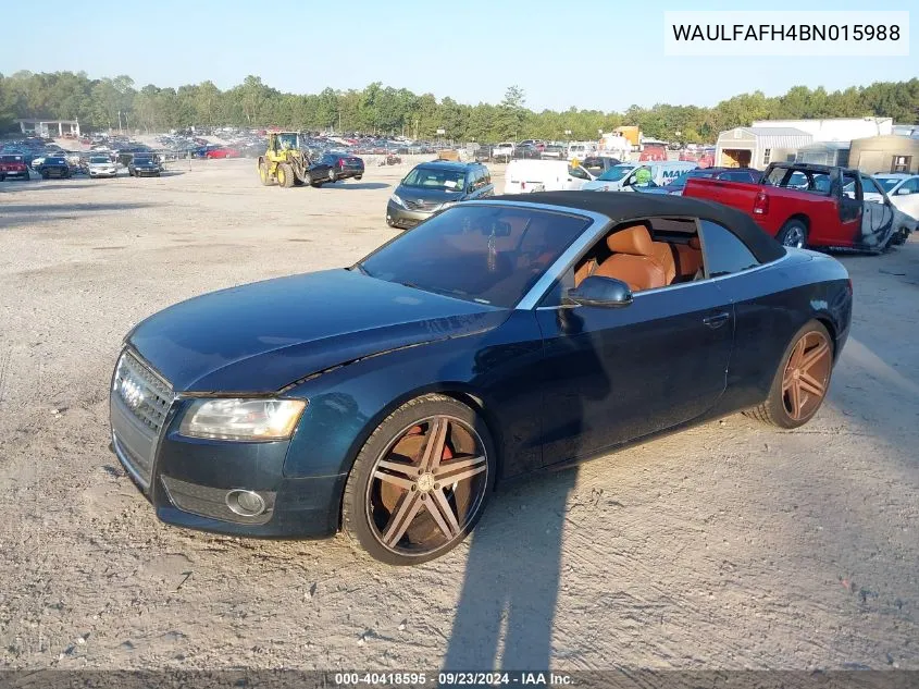 WAULFAFH4BN015988 2011 Audi A5 2.0T Premium