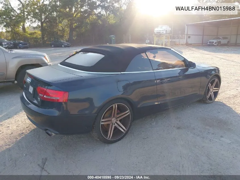 WAULFAFH4BN015988 2011 Audi A5 2.0T Premium