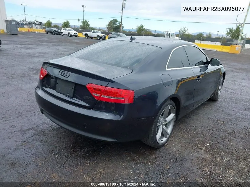 WAURFAFR2BA096077 2011 Audi A5 2.0T Premium