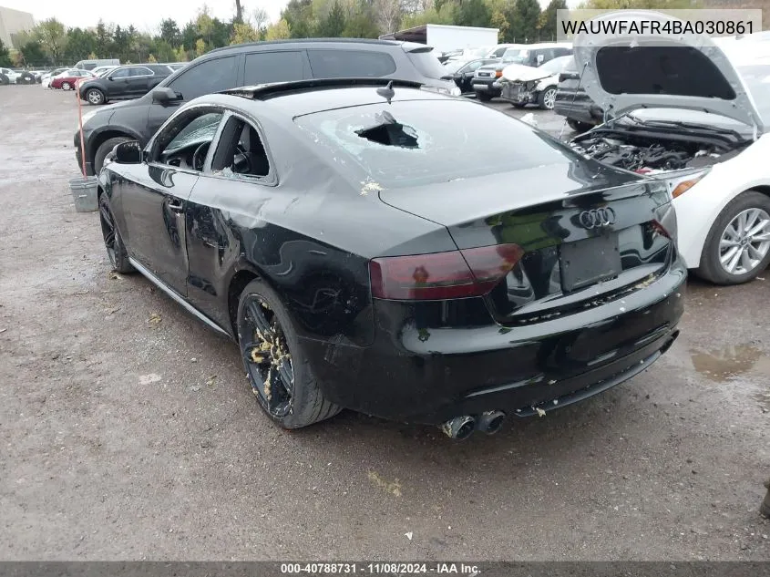 2011 Audi A5 2.0T Premium VIN: WAUWFAFR4BA030861 Lot: 40788731