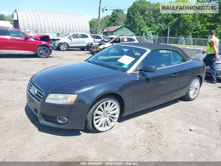 WAULFAFH4CN007780 2012 Audi A5 2.0T Premium