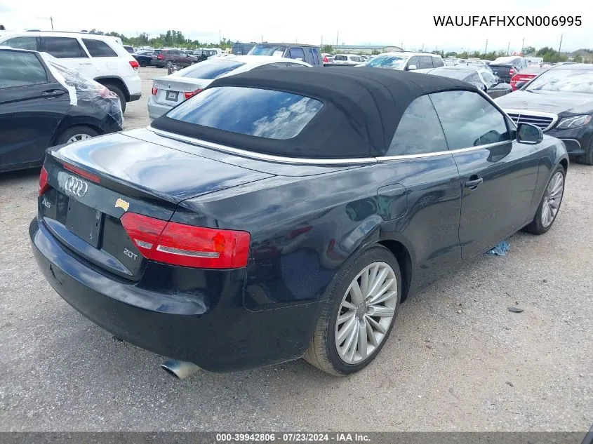 WAUJFAFHXCN006995 2012 Audi A5 2.0T Premium