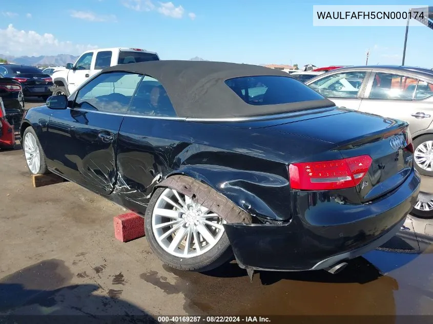 WAULFAFH5CN000174 2012 Audi A5 2.0T Premium