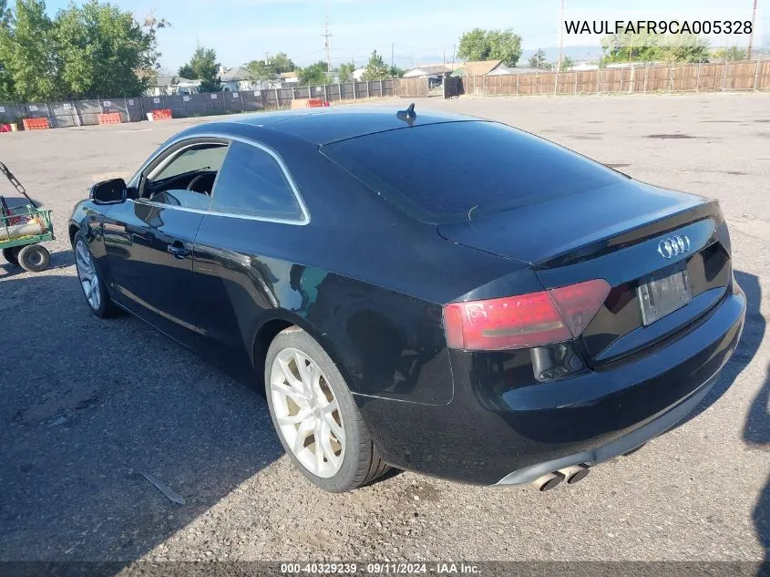 WAULFAFR9CA005328 2012 Audi A5 2.0T Premium