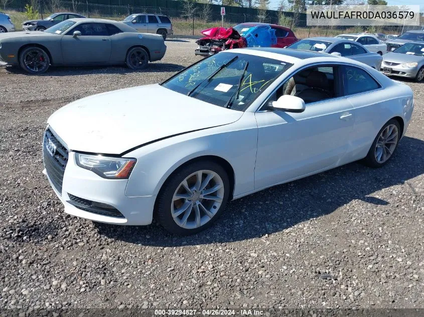 2013 Audi A5 2.0T Premium VIN: WAULFAFR0DA036579 Lot: 39294827