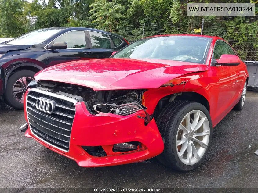 WAUVFAFR5DA013744 2013 Audi A5 2.0T Premium