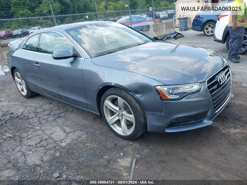 WAULFAFR4DA063025 2013 Audi A5 2.0T Premium