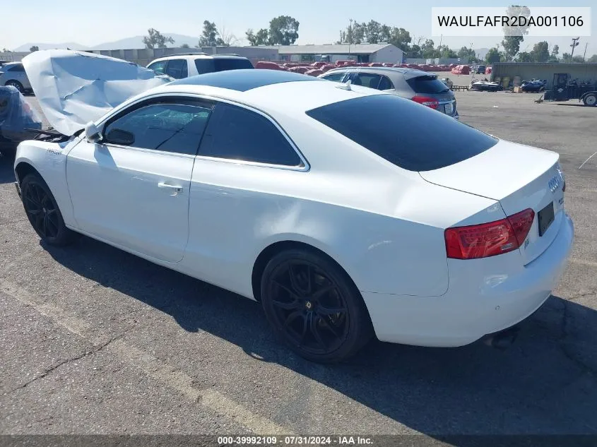 WAULFAFR2DA001106 2013 Audi A5 2.0T Premium