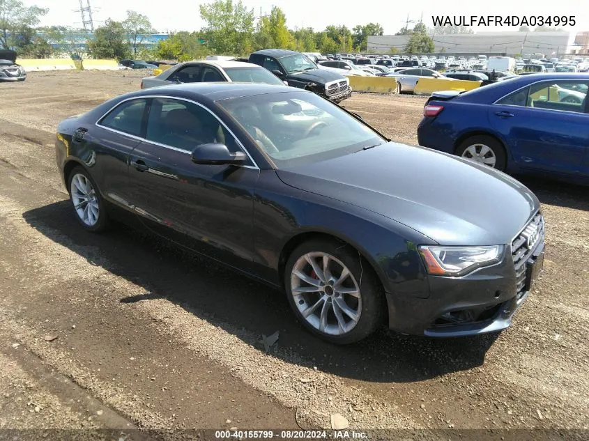 WAULFAFR4DA034995 2013 Audi A5 2.0T Premium